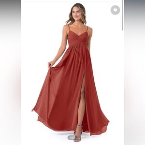 Azazie Alia Terracotta Size 10